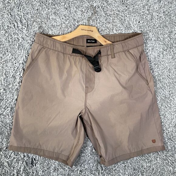 Brixton Other - Brixton Belter Chino Shorts Men's Large Relaxed Fit Brown Stretch Preppy Golf